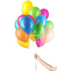 Folat helium balloner 23 cm latex flerfarvede 31 stk