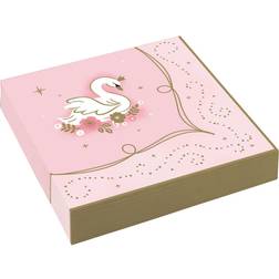 Amscan Lot 16 Serviettes En Papier Princesse D'Un Jour 33 x 33 cm