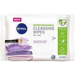 Nivea Biodegradable Cleansing Wipes Sensitive Skin 25 Wipes