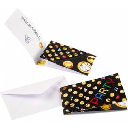 Amscan Smiley Emoticons Invitations, 8pcs