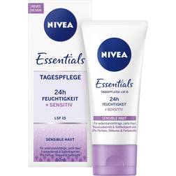 Nivea Day Cream 24h Soothing No Perfume Sensitive Skin SPF15 50ml