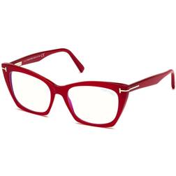 Tom Ford FT5709-B Bleues-Light Block 072 De Vue Femme Rouges (Seulement Monture)