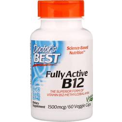 Doctor's Best Fully Active B12, 1500mcg 60vcaps 60 Stk.