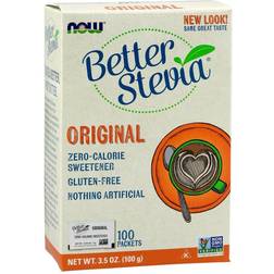 Now Foods Better Stevia Packets, Original 100g 100stk