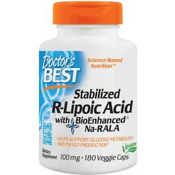 Doctor's Best Stabilized R-Lipoic Acid 100 mg 180 Veggie Caps 180 pcs