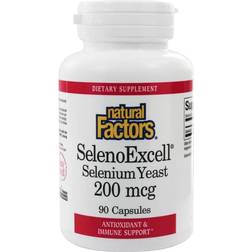 Natural Factors SelenoExcell Selenium Yeast 200 mcg 90 Capsules