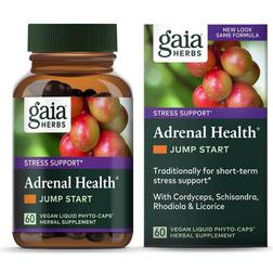 Gaia Herbs Adrenal Health Jump Start 60 Vegan Liquid Phyto-Caps