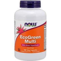 Now Foods EcoGreen Multi Iron-Free 180 Veg Capsules