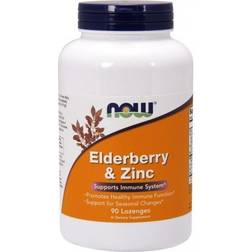 Now Foods Elderberry & Zinc 90 Lozenges