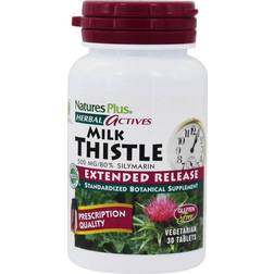 Nature's Plus Herbal Actives Milk Thistle 500 mg 30 Tablets