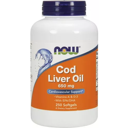 Now Foods Cod Liver Oil 650mg 250 softgels