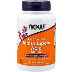 Now Foods Alpha Lipoic Acid Extra Strength 600 mg 120 Veg Capsules