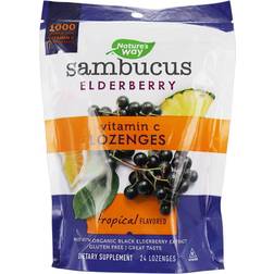 Nature's Way Nature's Way Sambucus Vitamin C Lozenges Tropical 24 Lozenges