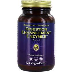 HealthForce Superfoods Digestion Enhancement Enzymes 120 Vegan Capsules