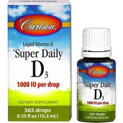 Carlson Super Daily D3 Liquid 1000 IU 0.38 fl oz