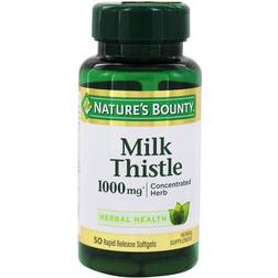 Natures Bounty Milk Thistle 1000 mg 50 Softgels