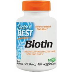 Doctor's Best Biotin, 5000mcg 120 vcaps