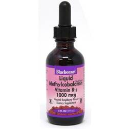 Bluebonnet Nutrition Liquid Methylcobalamin Vitamin B12 Natural Raspberry 1000 mcg 2 fl oz