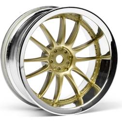 Wittmax HPI Work Xsa 02c Wheel 26mm Chrome/Gold (6mm Offset