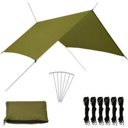 vidaXL Lona de exterior verde 3x2,85 m Verde