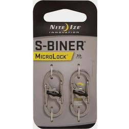 Nite Ize Microlock S-Biner 0,5 2-Pack (Färg: Rostfritt)