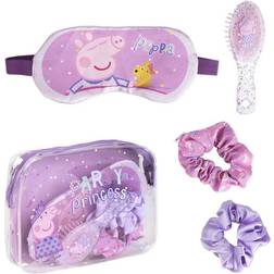 Peppa Pig CERDÁ LIFE'S LITTLE MOMENTS 2500001922 Gift Set with Sleep Mask, Comb and Scrunchies-Official Nickelodeon Licensed, Multicoloured
