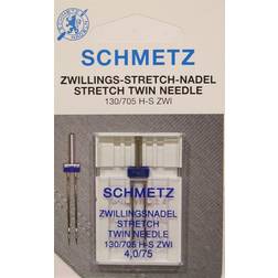 Schmetz (Twin Stretch, Size: 4.0/75) Schmetz Sewing Machine Twin Needles