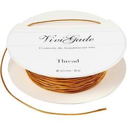 Vivi Gade Thread, thickness 0,5 mm, gold, 10 m/ 1 roll