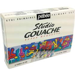 Pebeo Gouache set Primary 6x20 ml