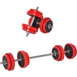 Homcom Dumbbell & Barbell Adjustable Set 20kg