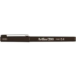 Artline Fineliner 200 Fine 0.4 mørkebrun