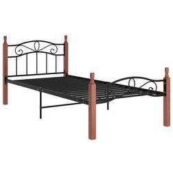 vidaXL Bed Frame Metal Solid 90cm Sengeramme 100x200cm