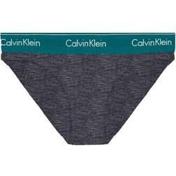 Calvin Klein Modern Cotton Bikini Brief - Charcoal Heather/Topaz Gemstone