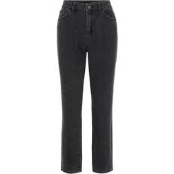 Noisy May Isabel High Waist Mom Jeans - Black