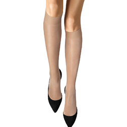 Wolford Satin Touch 20 Den Knee Highs Socks - Caramel