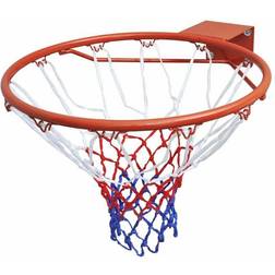 vidaXL Basketball Goal Hoop Set Rim With Net Orange