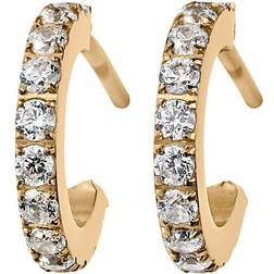 Edblad Glow Mini Earrings - Gold/Transparent