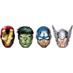 Vegaoo 6 Avengers Mighty masker i kartong