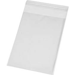 Creativ Company Sachets Transparents Plats À Fermeture Autocollante 9,7 x 12,9 cm 200 pcs