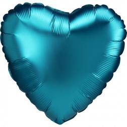 Amscan 4188301 Blue Heart Shape Foil Balloon-1 Pc