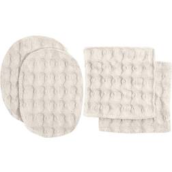 The Organic Company Big Waffle Makeup Pads Stone