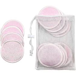 B2X Uudelleenkäytettävät Meikkityynyt 16x Pinkki
