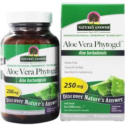 Nature's Answer Aloe Vera Phytogel 250 mg 90 Vegetarian Capsules 90 stk