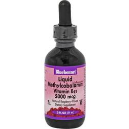 Bluebonnet Nutrition Liquid Methylcobalamin Vitamin B12 Natural Raspberry 5000 mcg 2 fl oz