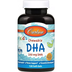 Carlson Labs Kid's Chewable DHA 100mg Orange 120 softgels 120 pcs