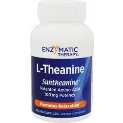 Enzymatic Therapy L-Theanine Suntheanine 180 Vegetarian Capsules