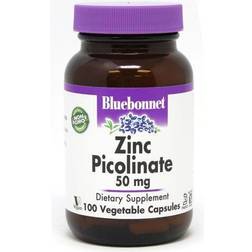 Bluebonnet Nutrition Zinc Picolinate 50 mg 100 Vegetable Capsules