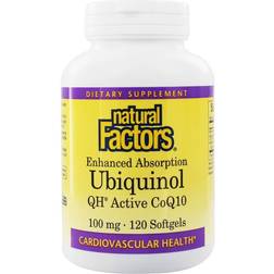 Natural Factors Ubiquinol Active CoQ10 100 mg 120 Softgels