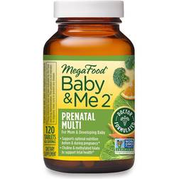 MegaFood Baby & Me 2 Prenatal Multi 120 stk