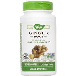 Nature's Way Ginger Root 550 mg. 180 Vegetarian Capsules